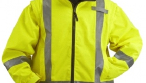 High Visibility 2-in-1 Thermal Jacket with Detachable Sleeves